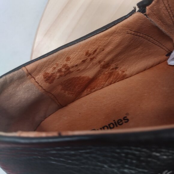 Hush Puppies Black Pebble Leather Slip-on Comfort Loafers Men US 13M - Picture 9 of 14